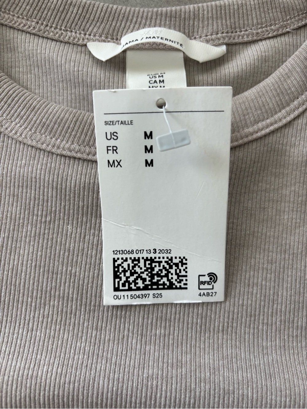 H&M Mama Ribbed Tee - Picture 2 of 3